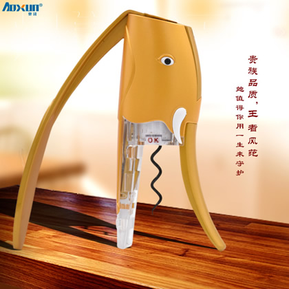 批發(fā)大象手動(dòng)紅酒開(kāi)瓶器快速啟瓶器葡萄酒開(kāi)瓶器不銹鋼酒具跨境